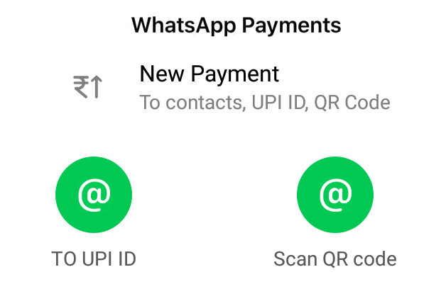 WhatsApp Payments QR Code