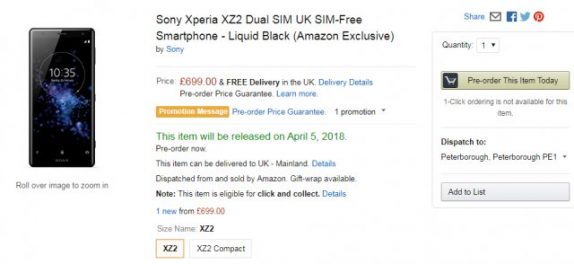 Xperia-XZ2-Pre-order