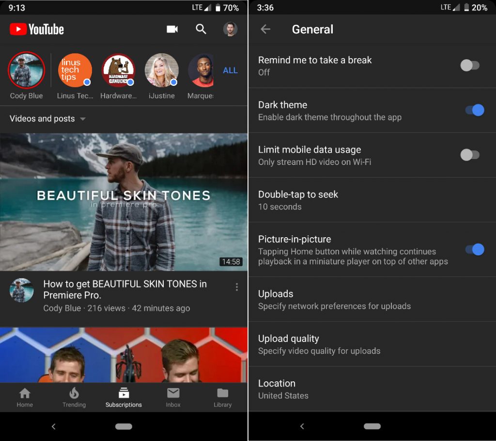 YouTube for iOS gets Dark Theme, coming to Android soon [Update: Being