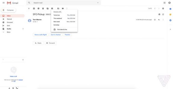 Redesigned Gmail