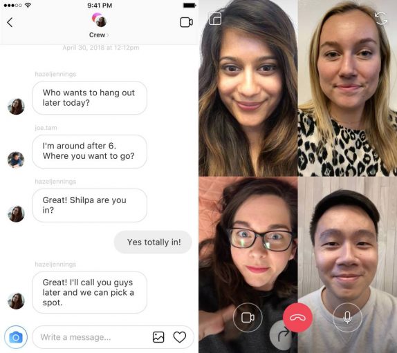 Instagram Video Chats