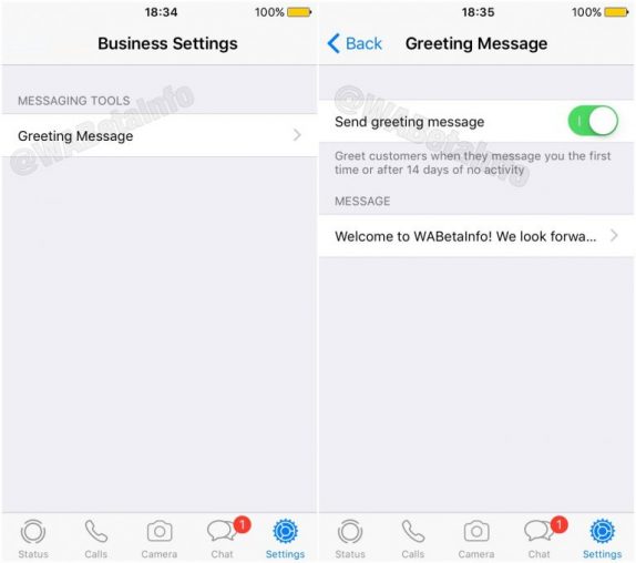 WhatsApp Business iOS