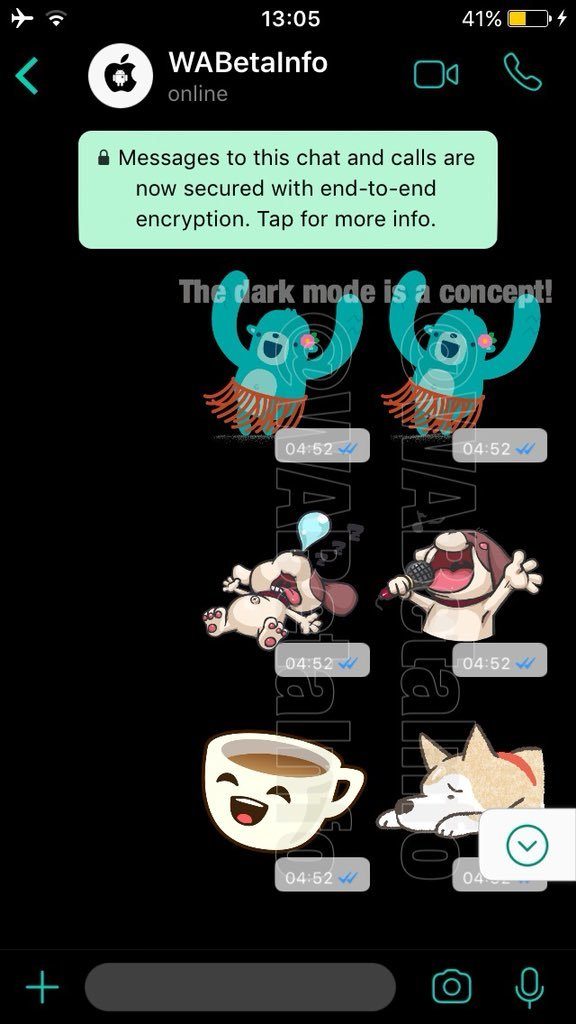 WhatsApp double stickers