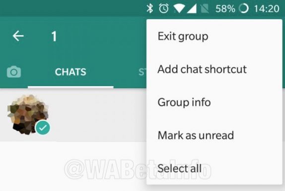 WhatsApp select all