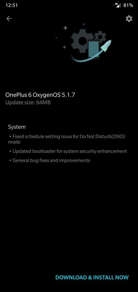 oneplus 6 oxygen 5.1.7