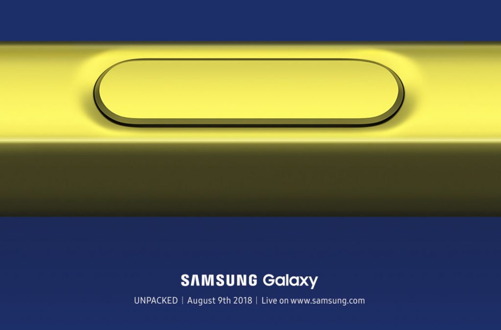 Samsung Galaxy Note 9 launch invite