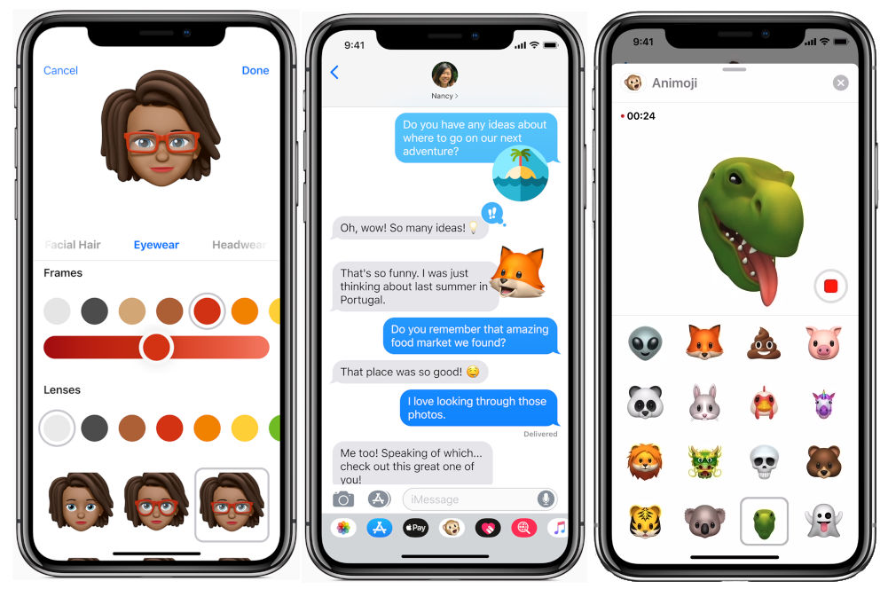 iOS 12 Memoji and new Animoji