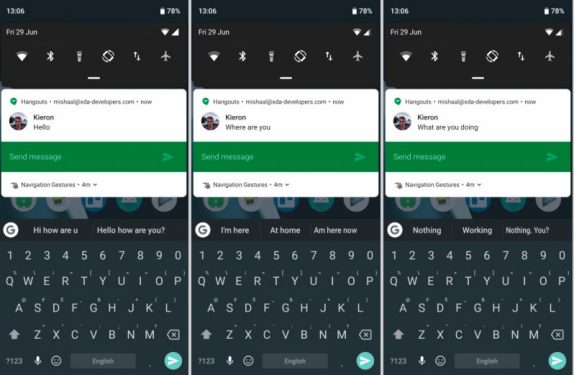 Gboard Smart Replies