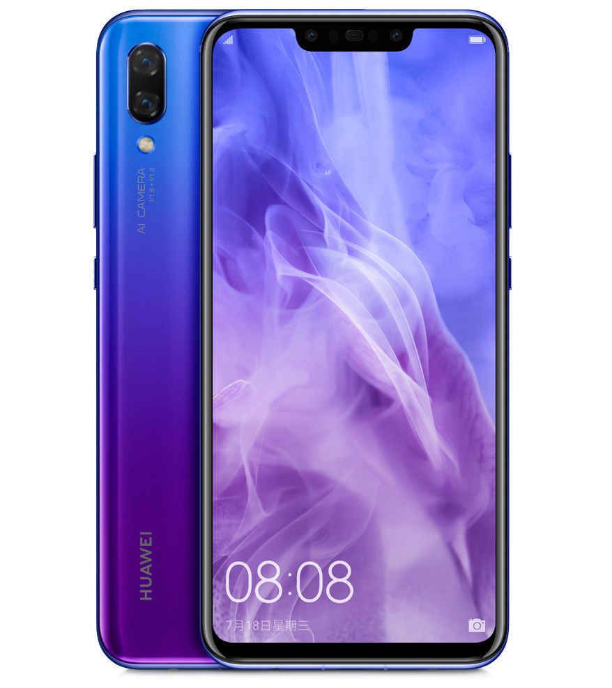 安心保証 美品 HUAWEI nova 3 アイリスパープル 本体 白ロム 即日発送 ...