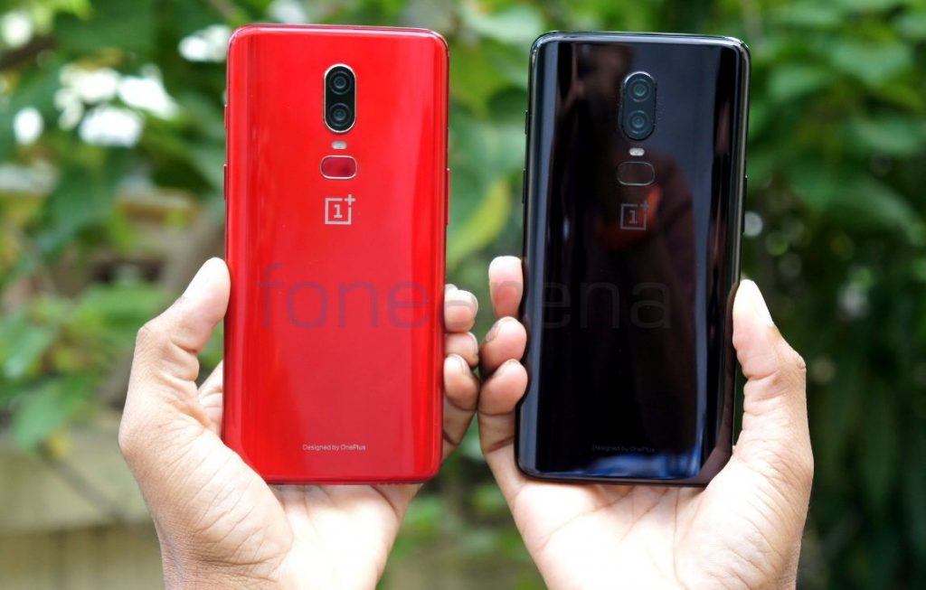 Oneplus 6 red vs mirror black