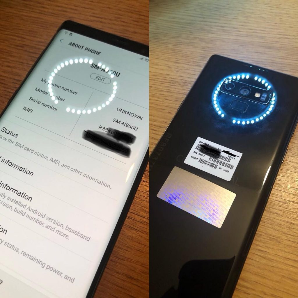 Samsung Galaxy Note9 with dual-rear cameras surfaces in live image
