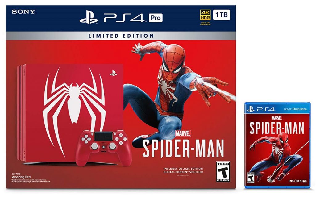 playstation 4 pro limited edition spider man