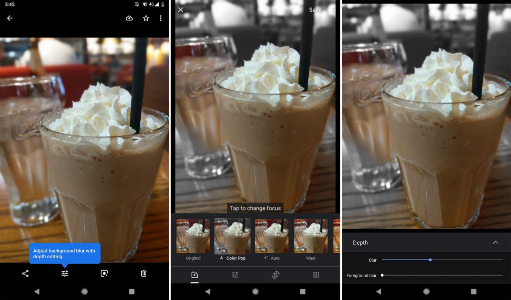 Google might be testing Color Pop, manual bokeh effects in Google Photos