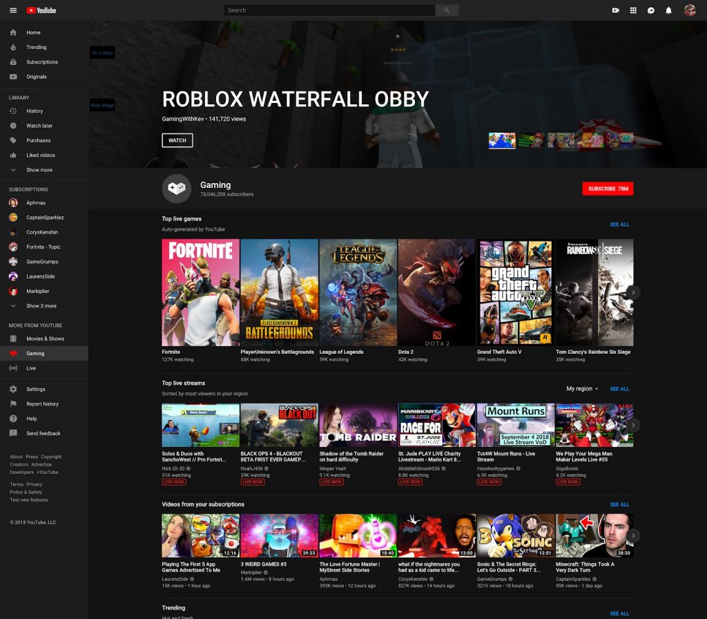 YouTube merges Gaming destination to main site; to shut down standalone  Gaming app in March 2019