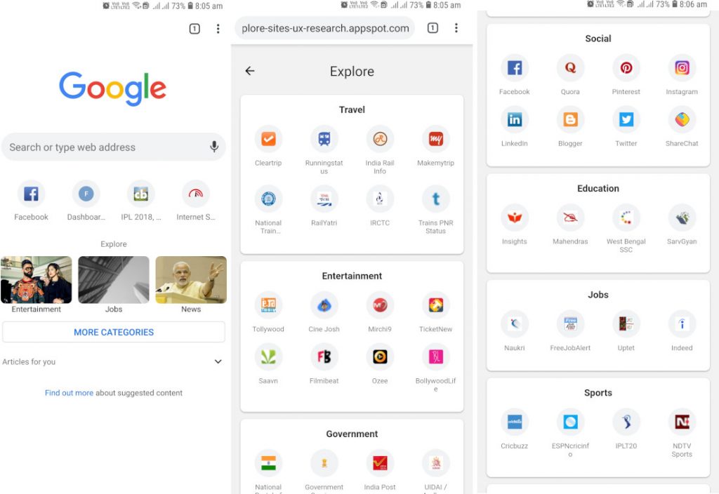 Google is testing new ‘Explorer UI’ in Chrome’s new page tab