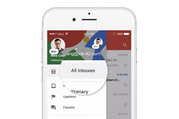 Gmail for iOS gets “All Inboxes” to view emails from multiple accounts