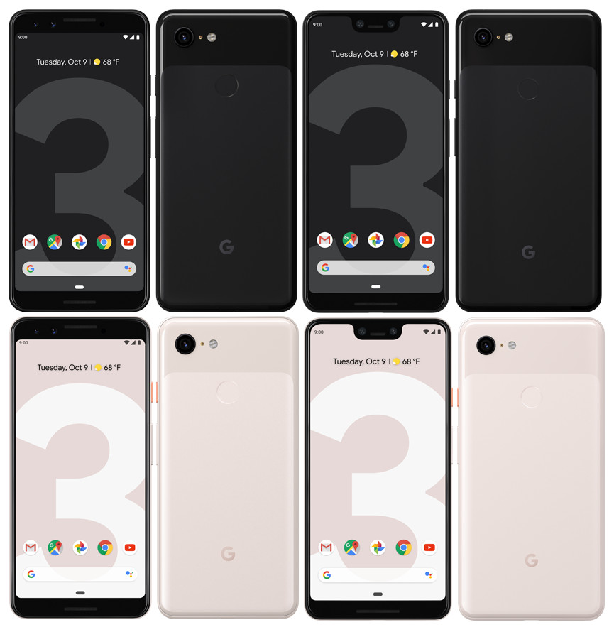 Google Pixel 3 and Pixel 3 XL carrier listing reveals new ‘Not Pink’ color, detailed specs and price