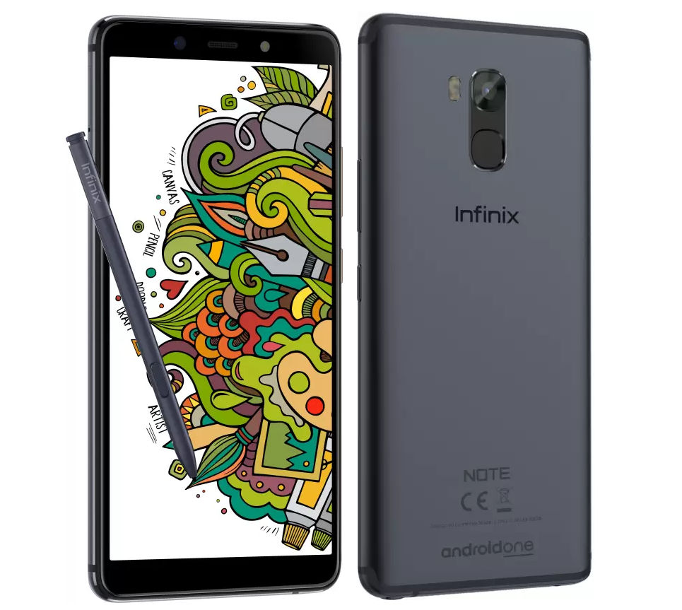 Infinix Note 5 Stylus Android One smartphone with 6-inch FHD+ display