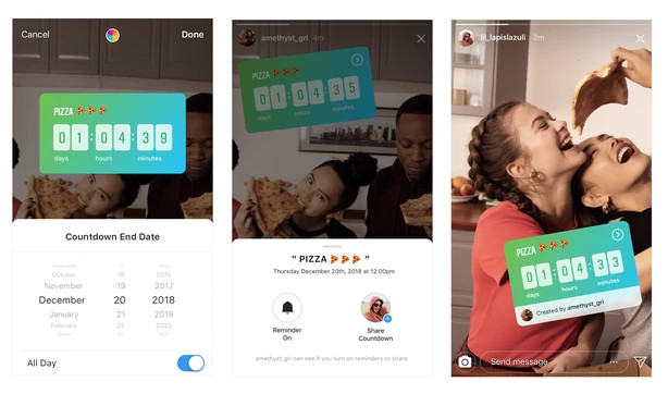 Instagram gets sticker for music recommendations, interactive countdown ...