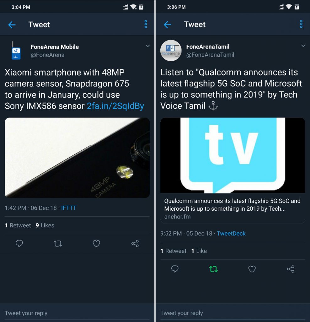 Twitter for Android gets Tweet client indicator, video playback controls