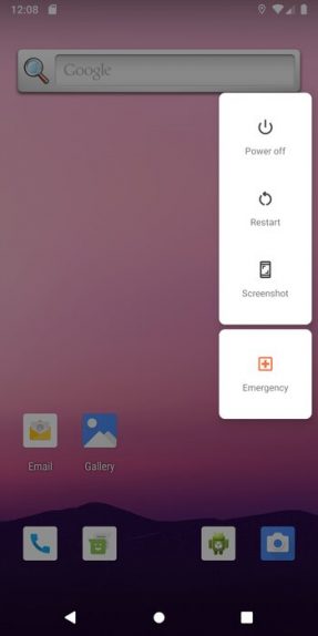 Android Q Emergency Shortcut
