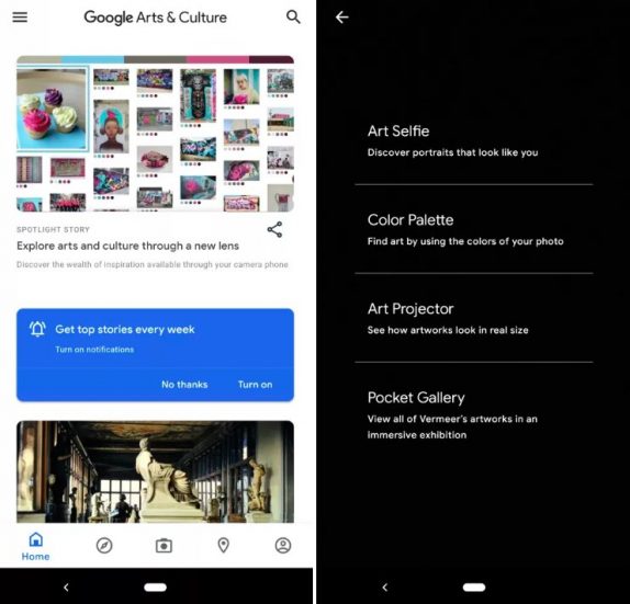 Google Arts & Culture update brings new camera button for AR, Material