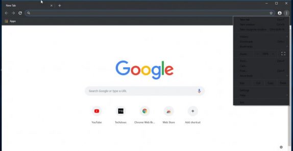 how to make google chrome dark theme full screen windows 10