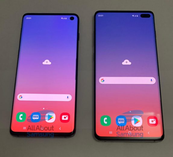 Samsung Galaxy S10 and Galaxy S10 live images show Infinity O