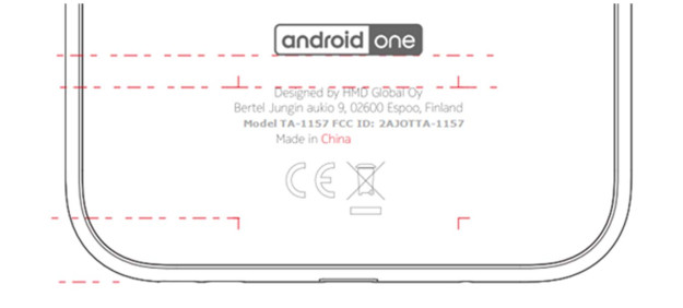 Nokia TA-1157 Android One Smartphone with dual rear cameras passes through the FCC
