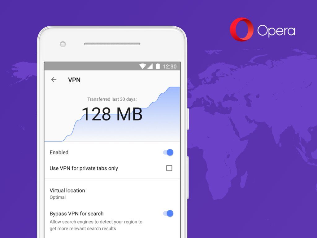 opera beta vpn android