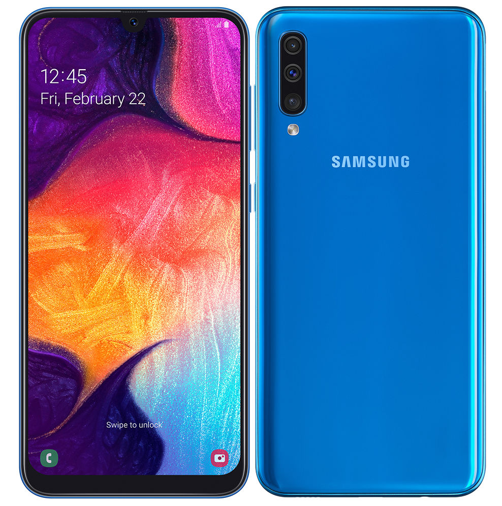 Samsung Galaxy A50 with  FHD+ Super AMOLED display, triple rear  cameras, in-display fingerprint sensor announced