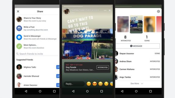 Facebook now allows you to add event invites in Stories