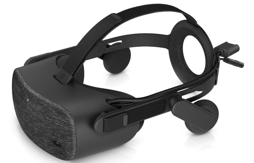 HP Reverb VR Headset with spatial audio smart assistant