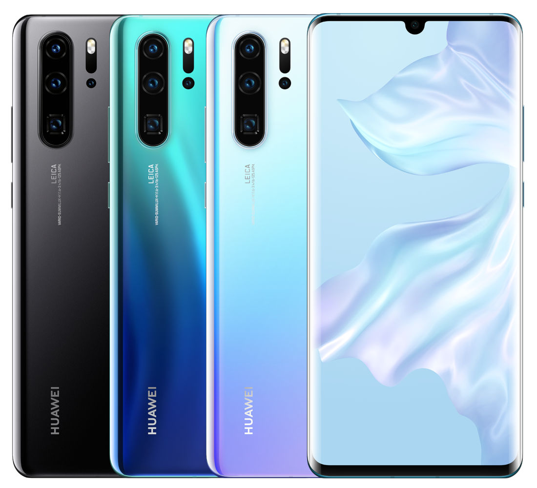 HUAWEI P30 Pro with 6.47-inch FHD+ OLED display, quad rear cameras