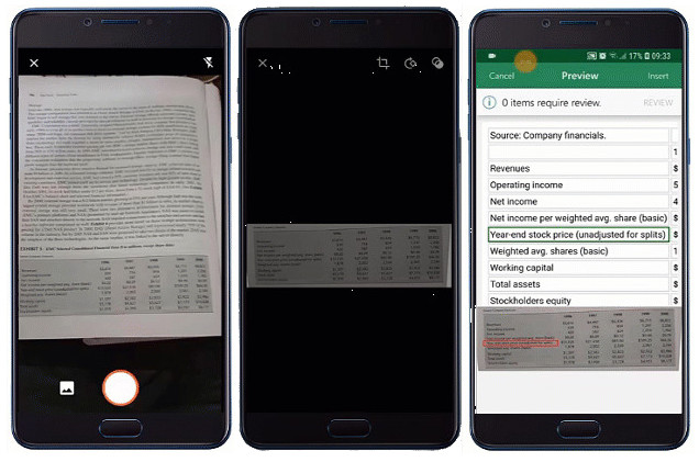 Microsoft Excel app now lets you add data to spreadsheet directly from a photo