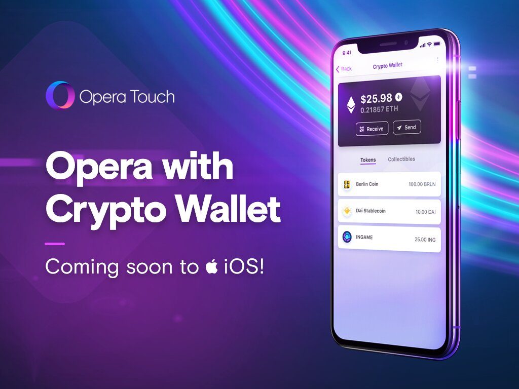 Opera expands its built-in Cryptocurrency Wallet to iOS