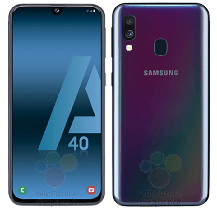 Samsung Galaxy A40 full specs and renders leaked, 25MP selfie camera, One  UI and more revealed