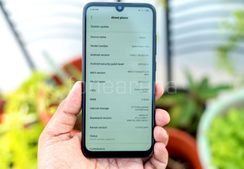 Test Redmi Note 7 (2019) 