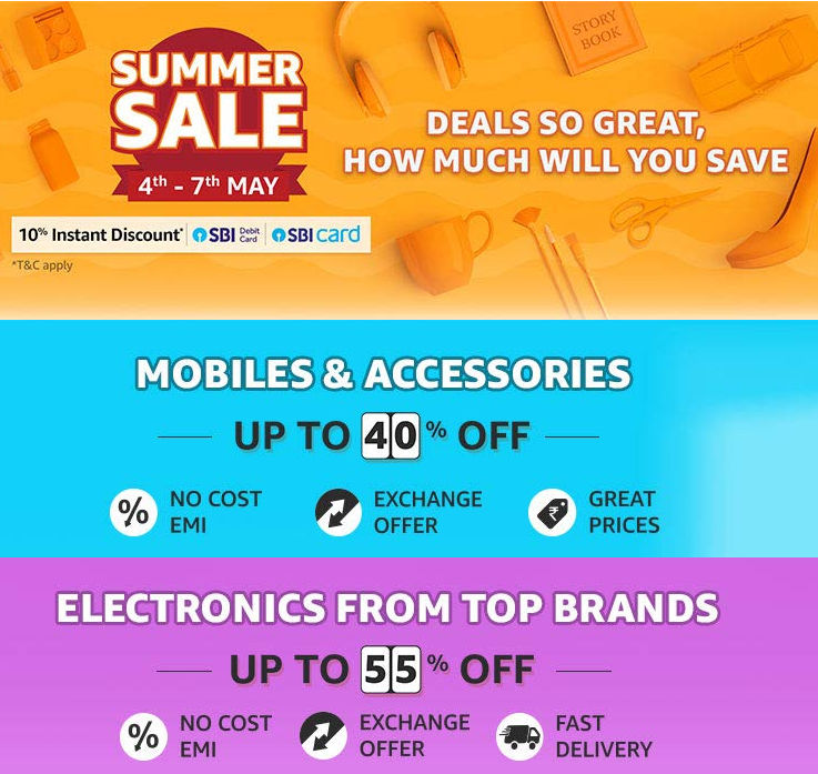 Summer Sale to start on May 4: Expected offers, discounts on  smartphones, audio, etc