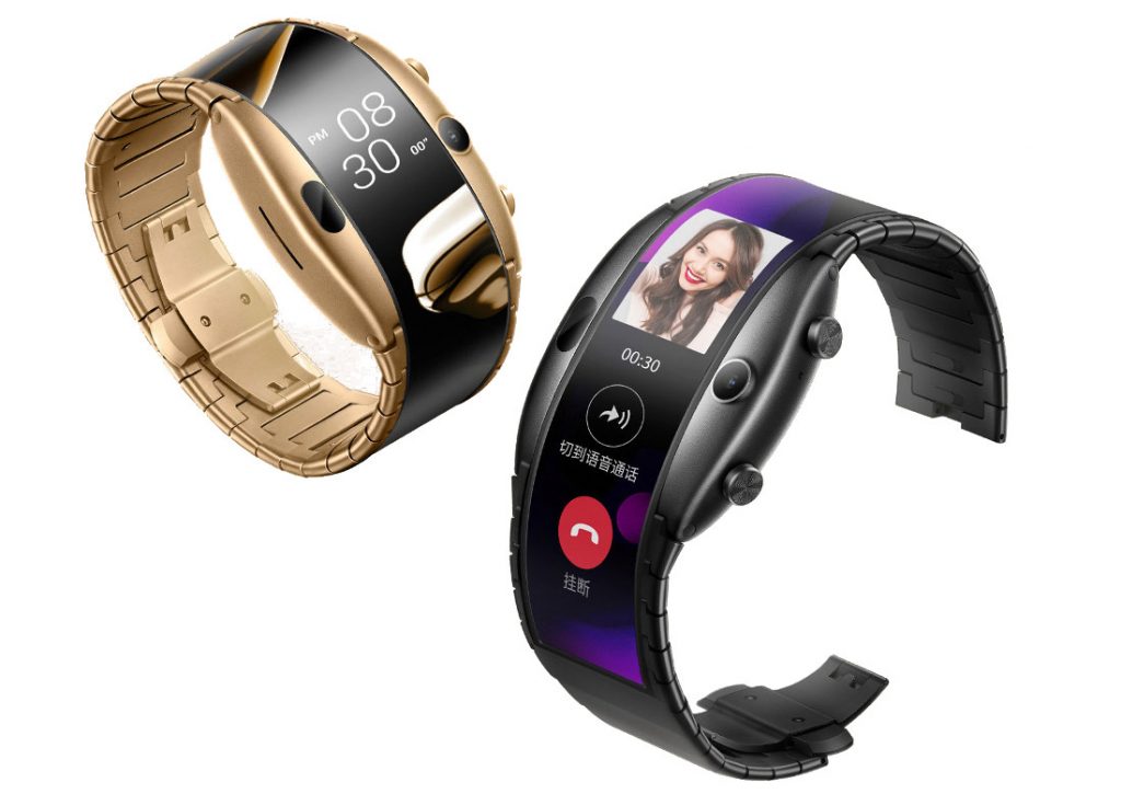 nubia Alpha smartwatch phone with flexible OLED display 4G and