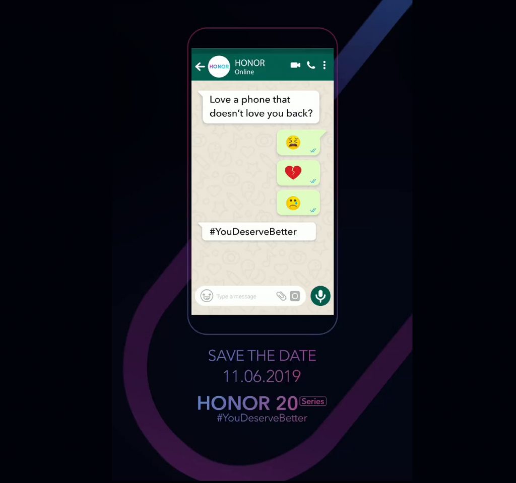 HONOR 20 series launching in India on June 11 on Flipkart