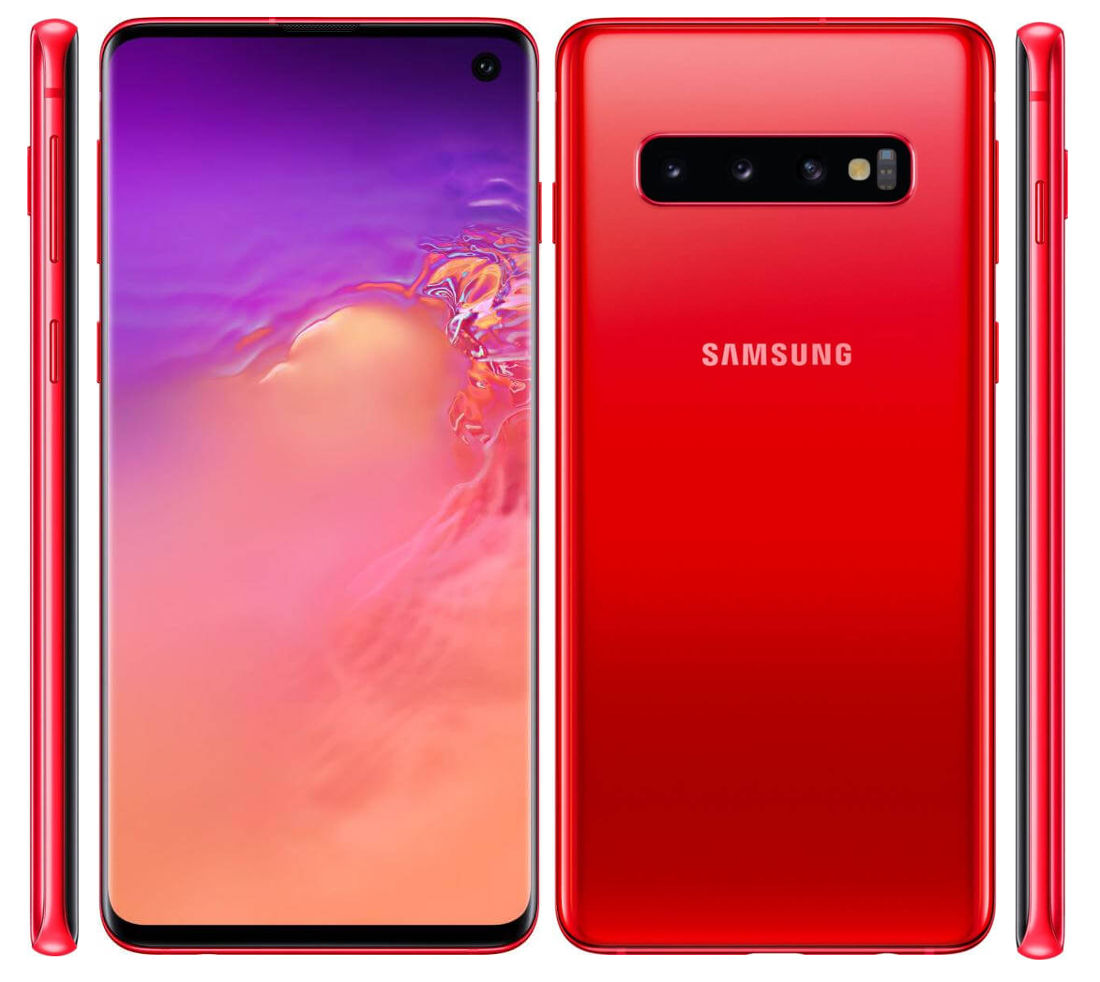 Samsung Galaxy S10 And Galaxy S10 Cardinal Red Colour Variant Surfaces In Press Images