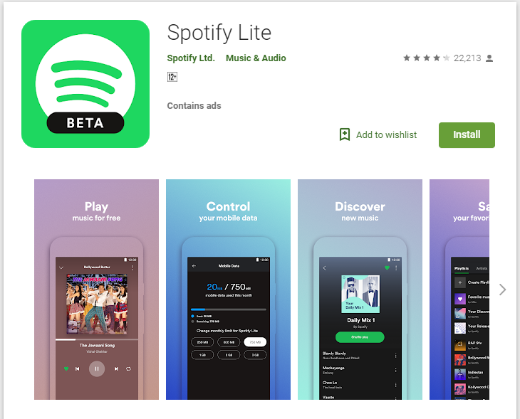 spotify download android