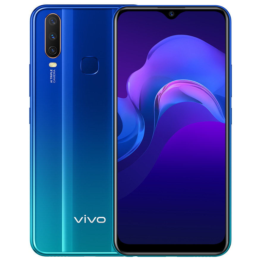 Vivo Y12 With 6 35 inch Halo FullView Display AI Triple Rear Cameras 