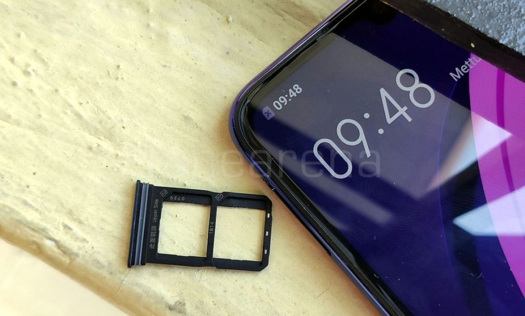 vivo z1x sim card slot