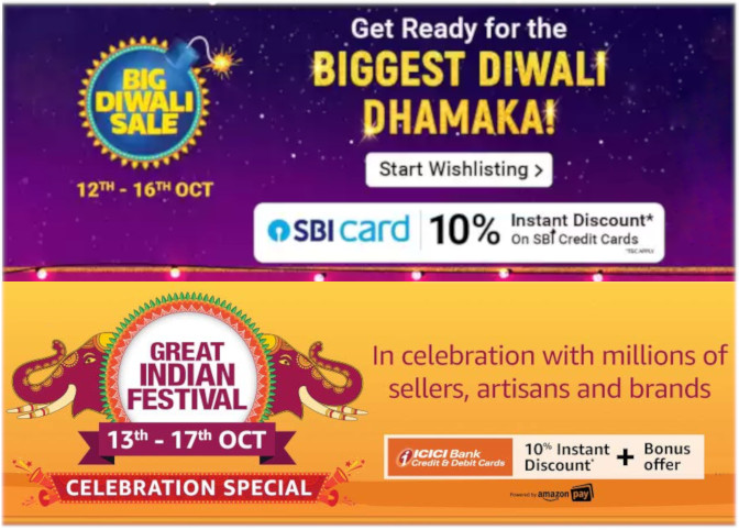 Flipkart Big Diwali Sale 2019 scheduled from Oct 12 to 16,  Great  Indian Festival Celebration Special from Oct 13 to 17