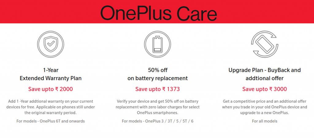 oneplus care extended warranty