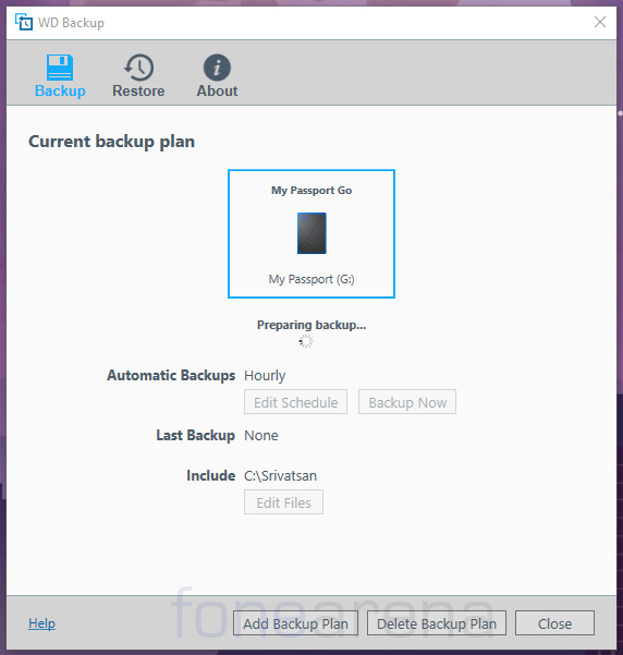 backup to my passport for mac