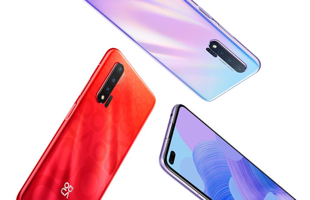 HUAWEI Nova 6 5G with dual punch-hole display, 105° ultra-wide