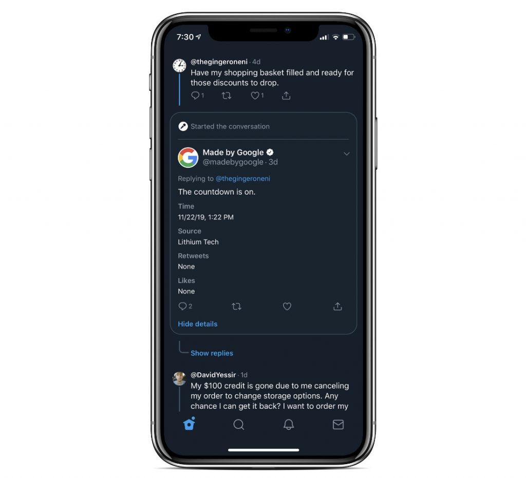 Twitter is testing Reddit-like conversation layout from replies